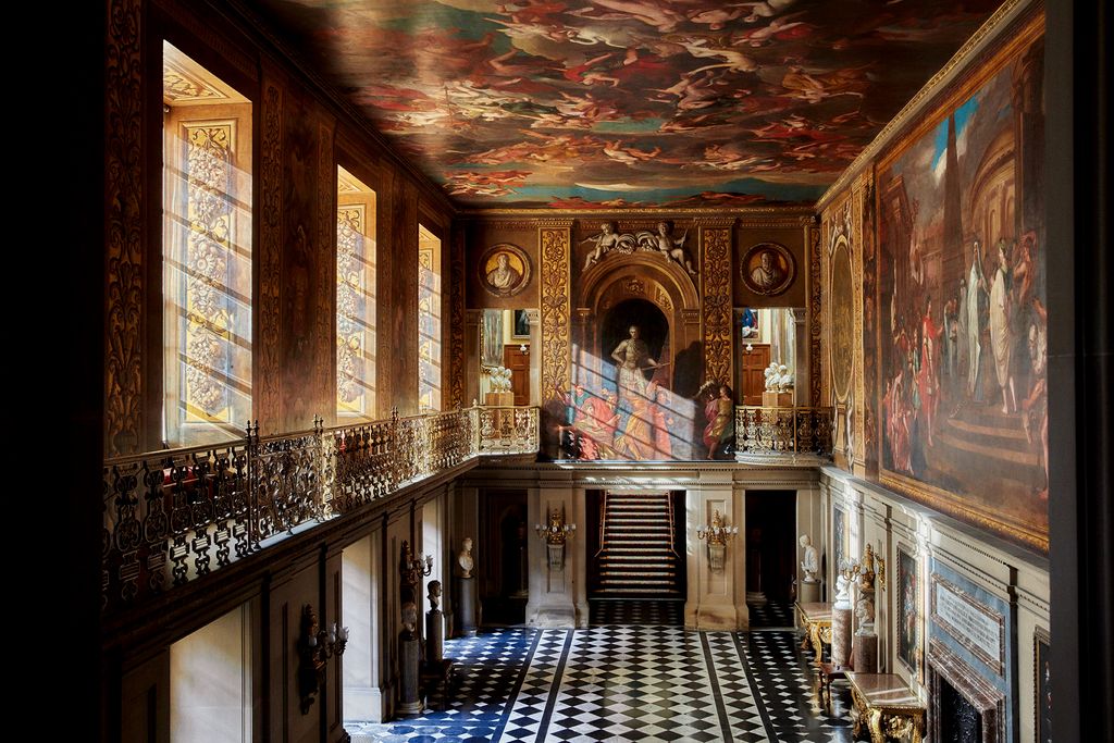 Image may contain Corridor Interior Design Indoors Flooring Human Person Banister Handrail Floor Church and Altar