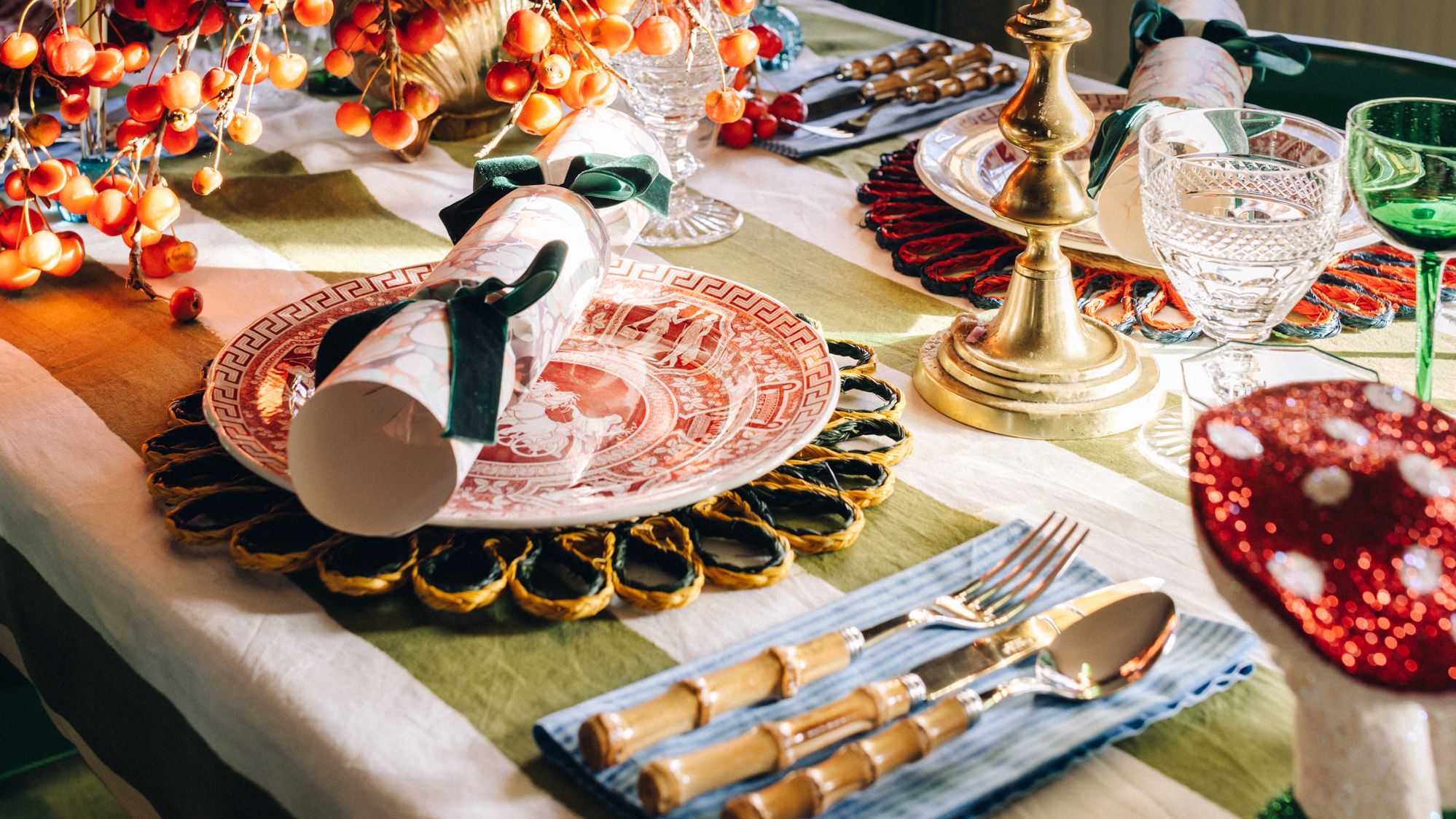 Image may contain Home Decor Food Meal Furniture Dining Table Table Plant Tabletop Linen and Dish