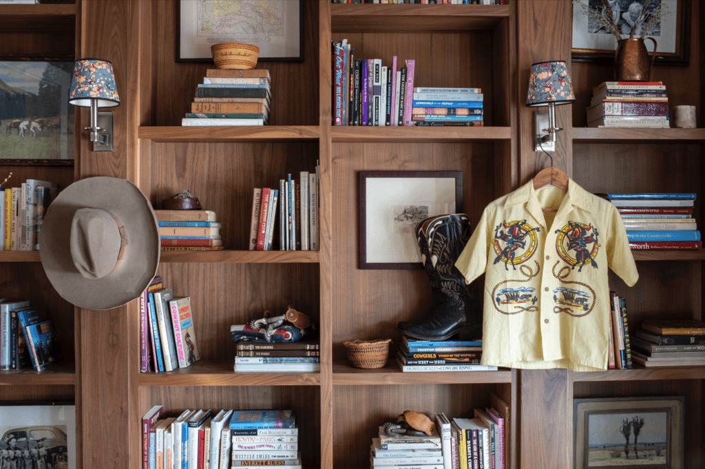 Image may contain Furniture Shelf and Bookcase