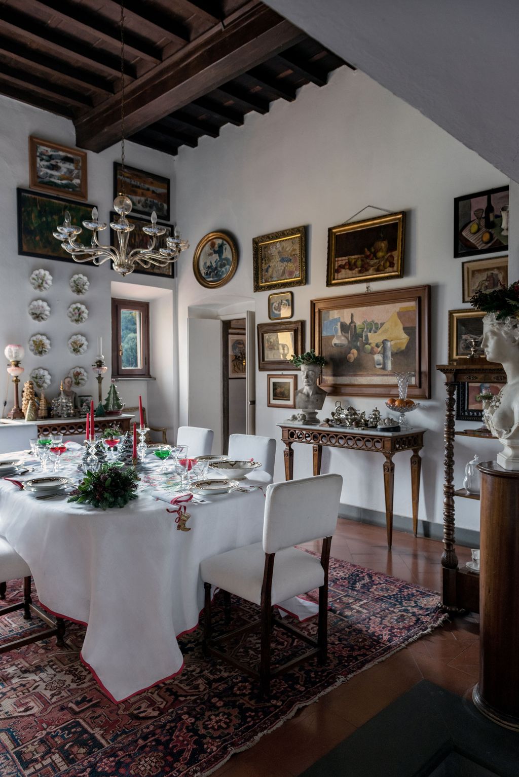 Image may contain Furniture Chair Room Indoors Dining Room Interior Design Home Decor Flooring and Clock Tower