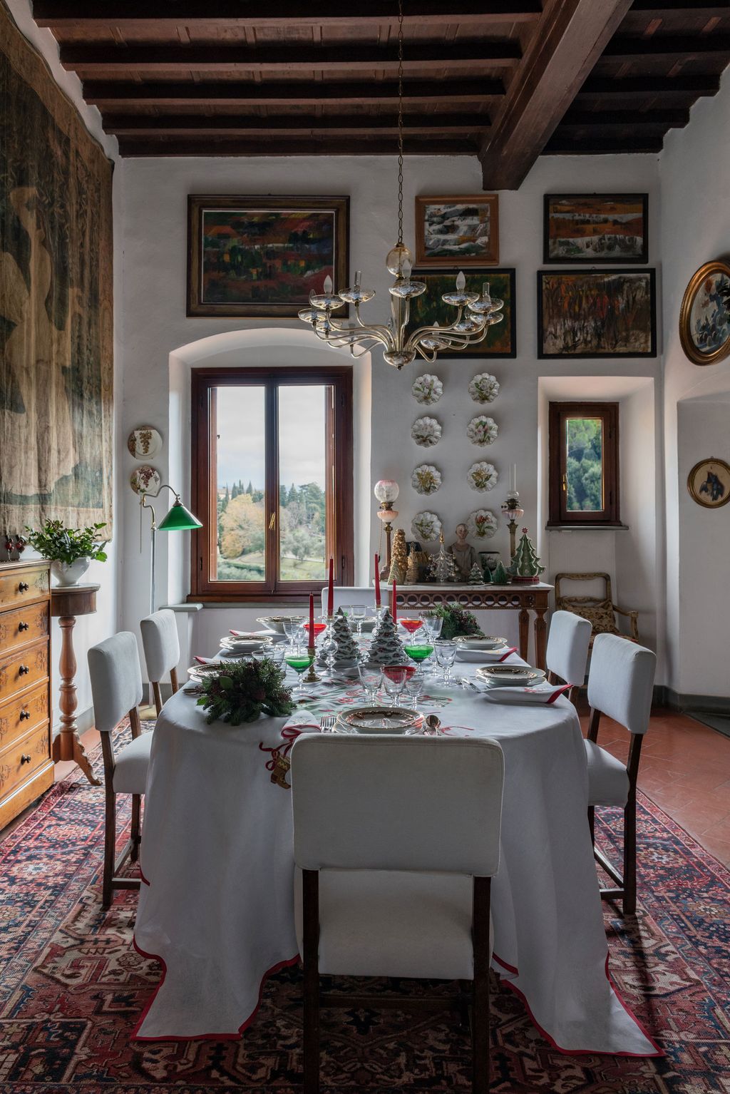 Image may contain Indoors Room Furniture Chair Dining Room Table Dining Table Home Decor and Interior Design