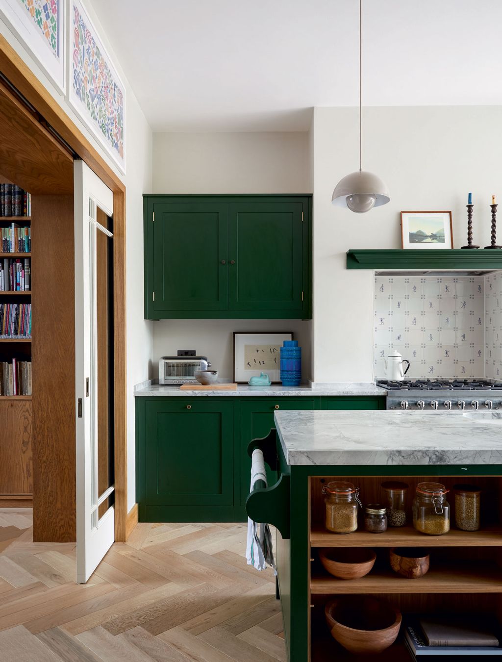 Image may contain Furniture Indoors Room Interior Design Shelf Wood and Bookcase