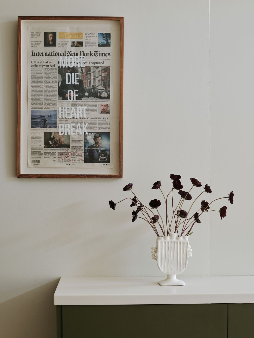 A vase from Frances Palmer with artwork by Bloomberg  Chanarin.