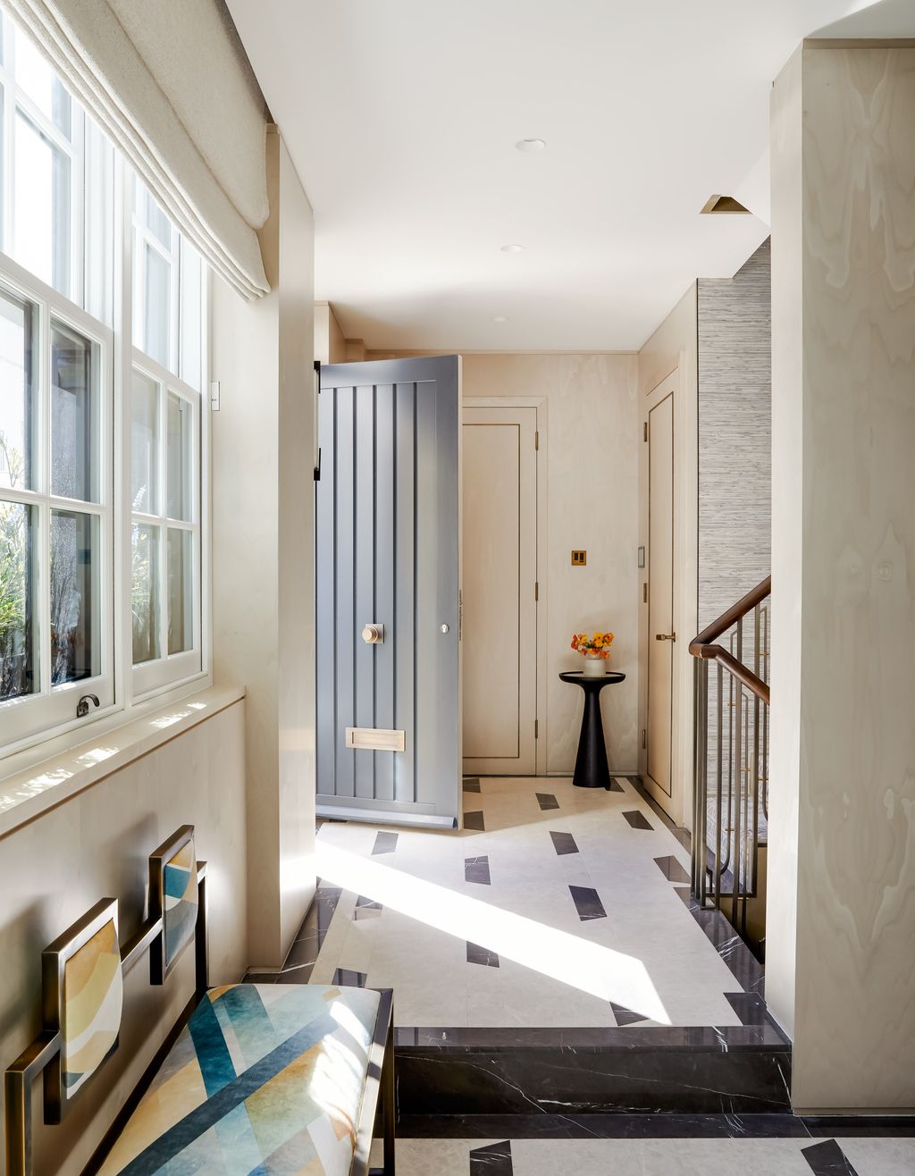 Image may contain Flooring Floor Banister Handrail Indoors Building Housing and Room