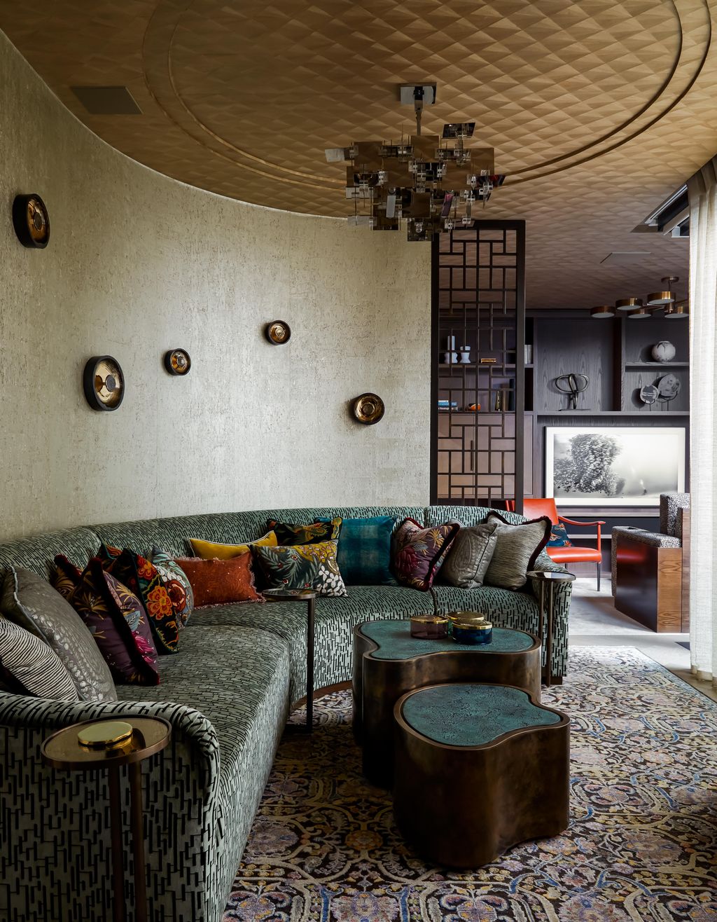 Image may contain Couch Furniture Living Room Indoors Room and Rug