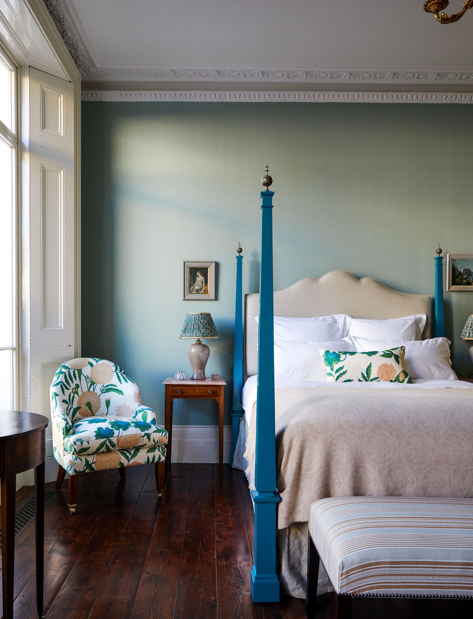 Image may contain Indoors Room Bedroom Furniture Bed Living Room Dorm Room and Interior Design