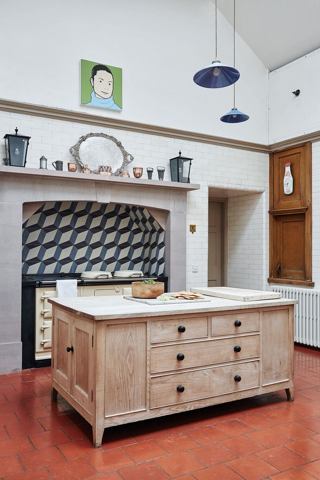 Image may contain Indoors Room Kitchen Island Kitchen and Furniture