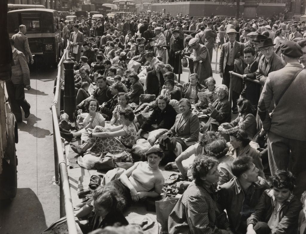 Image may contain Human Person Crowd Audience Vehicle Transportation Bus Owen Chamberlain and People