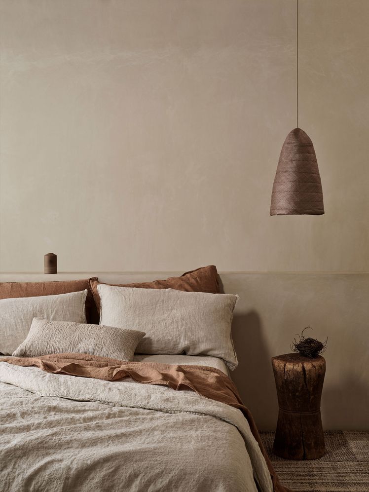 Image may contain: Room, Bedroom, Indoors, Furniture, Bed, and Interior Design