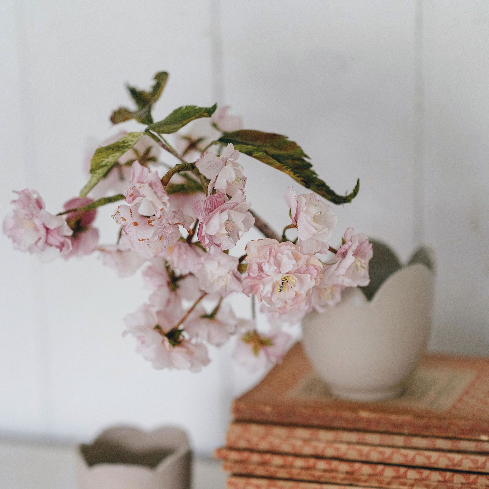 How to make paper cherry blossoms