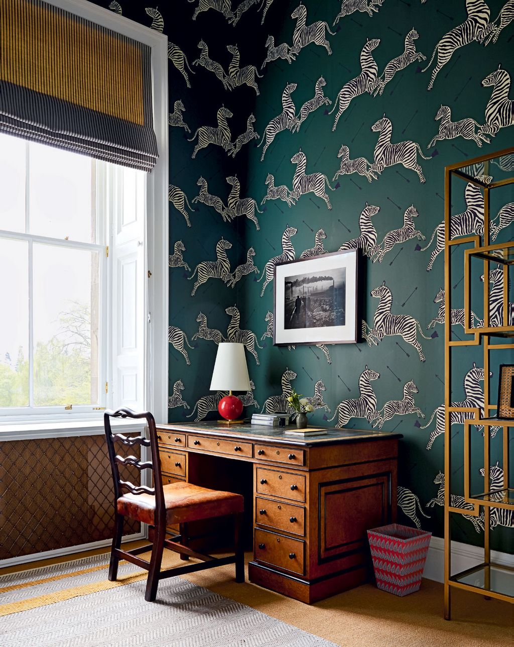 Image may contain Furniture Indoors Table Desk Room and Bedroom