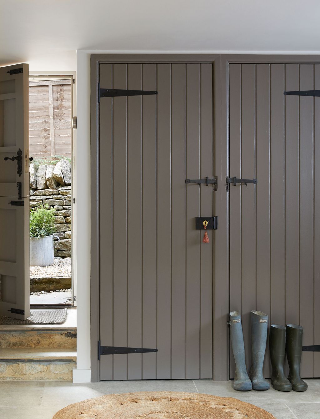 The other entrance to the cottage is at the side directly into the kitchen.