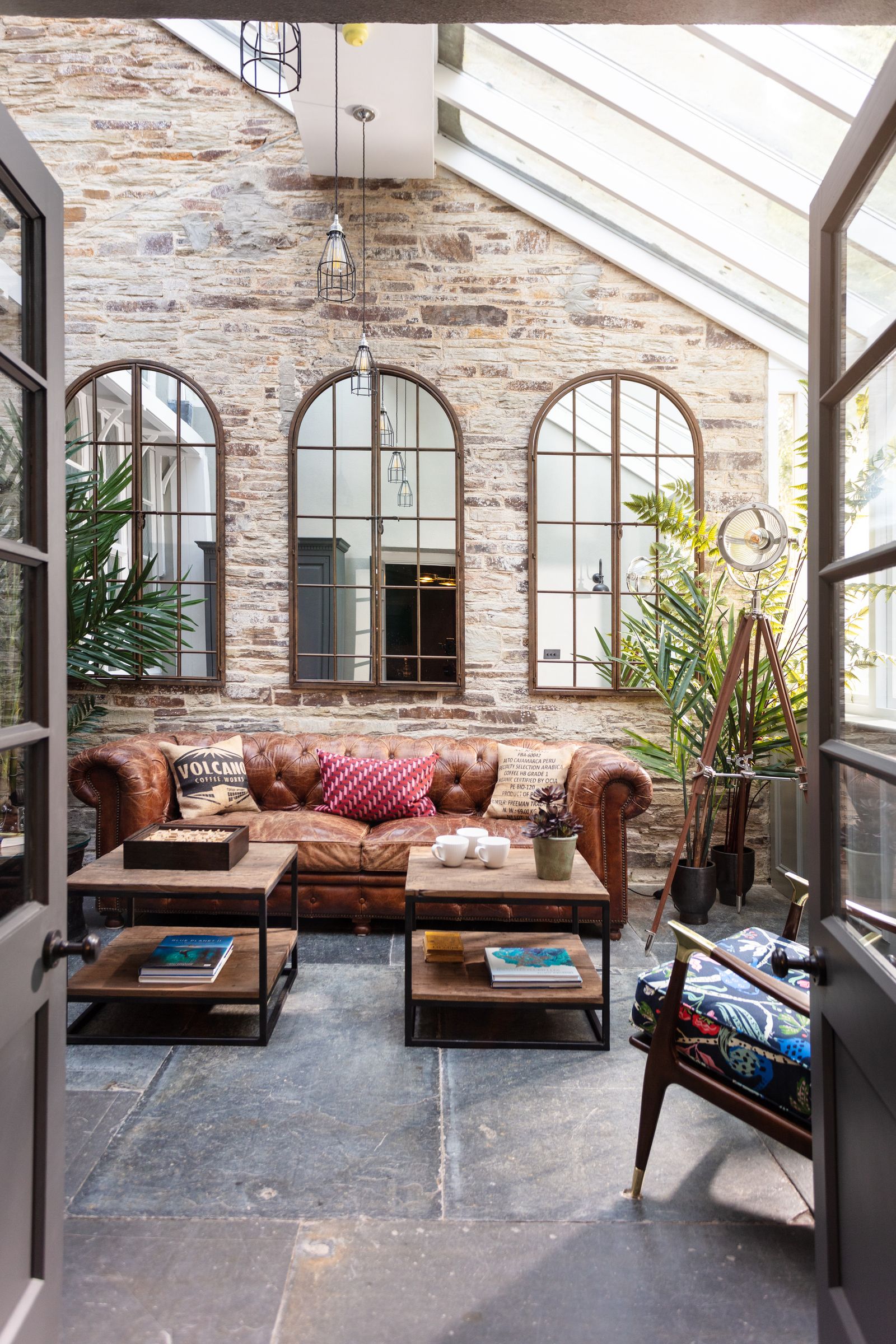 Image may contain Furniture Table Coffee Table Couch Cushion and Pillow