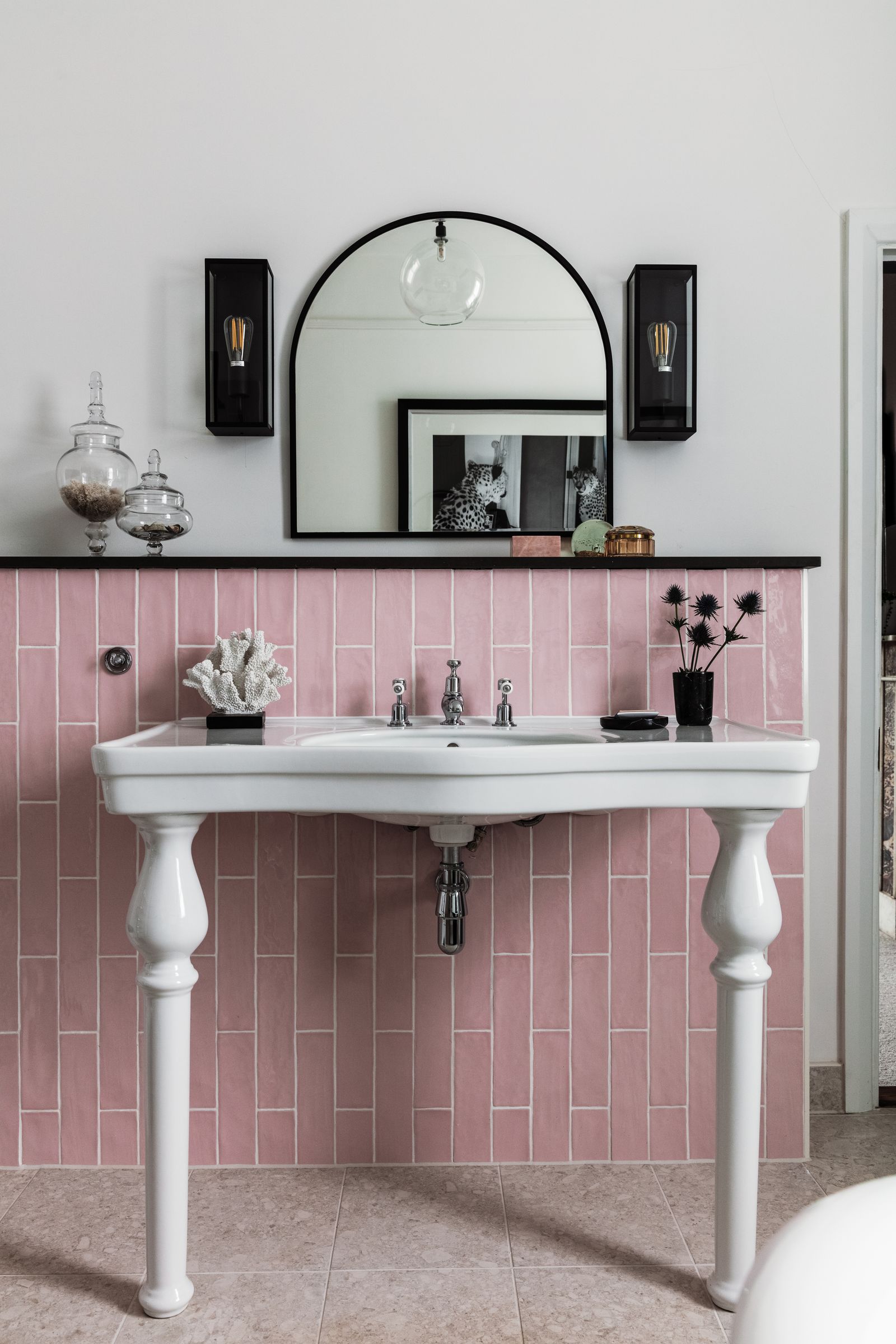 Image may contain Interior Design Indoors Double Sink and Sink Faucet