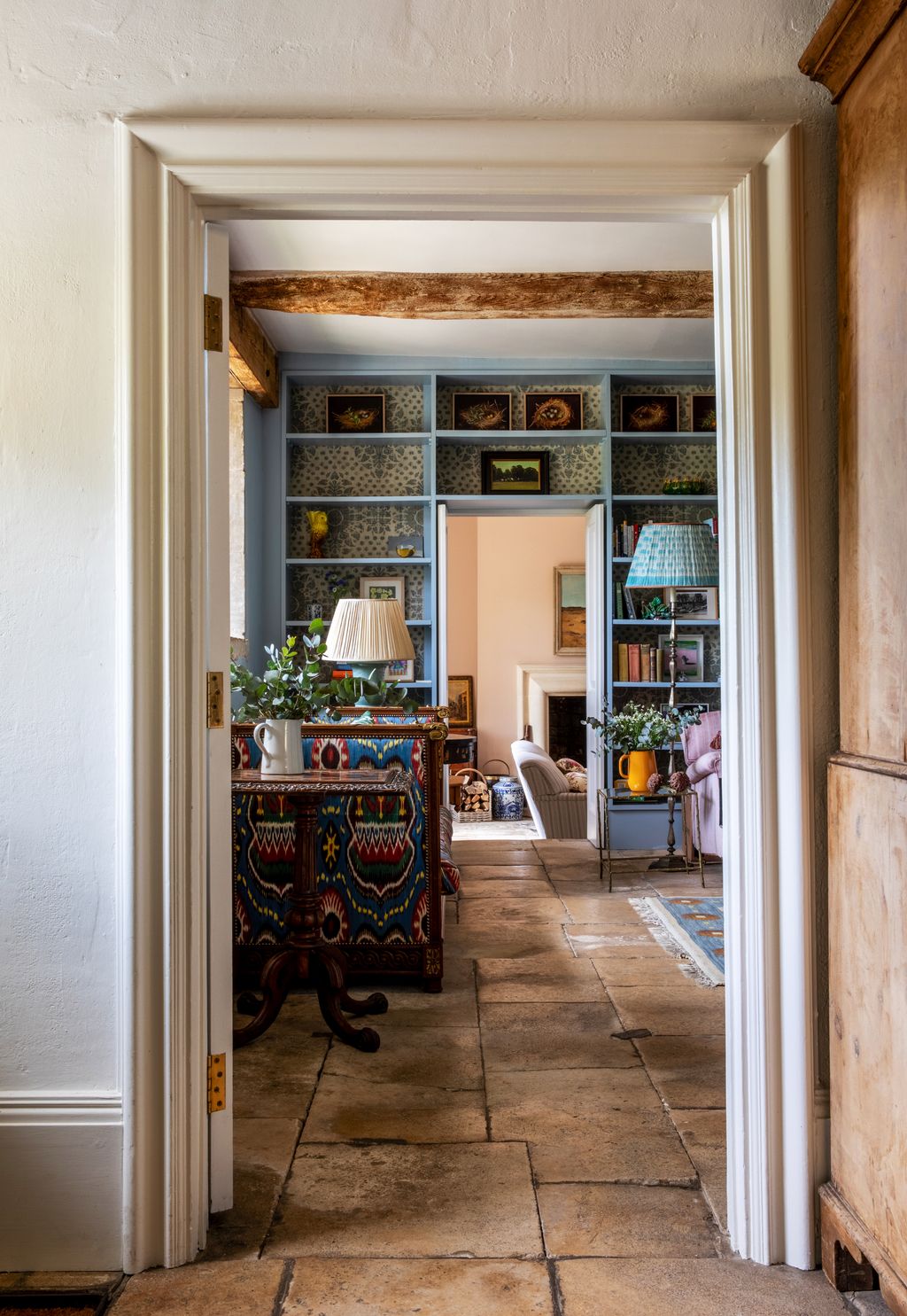 Image may contain Flooring Shelf Floor Interior Design Indoors Furniture and Wood