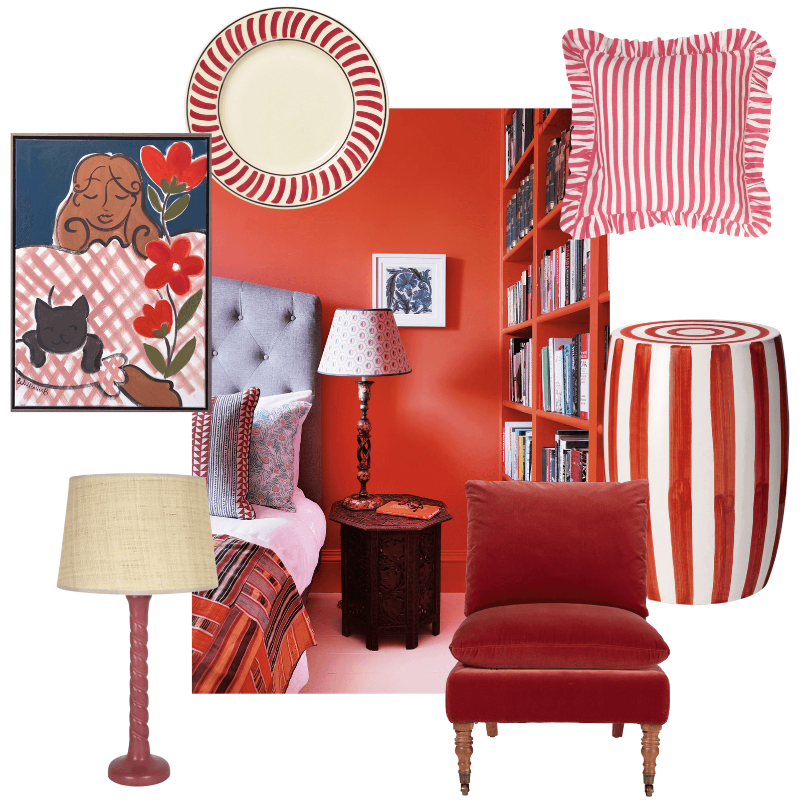 Image may contain Furniture Chair Lamp and Table Lamp