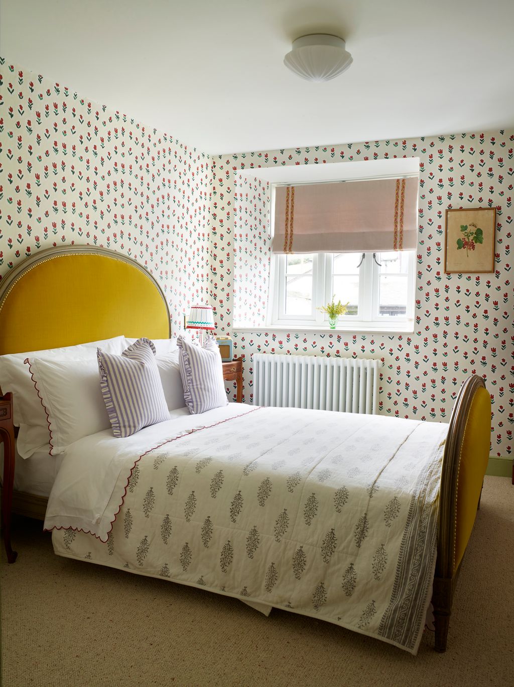 Image may contain Indoors Room Bedroom Furniture Bed Cushion Dorm Room and Interior Design