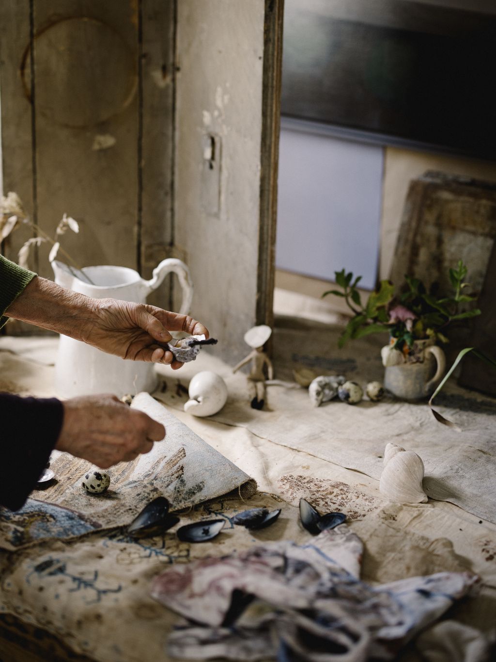 Image may contain Wood Human Person and Pottery