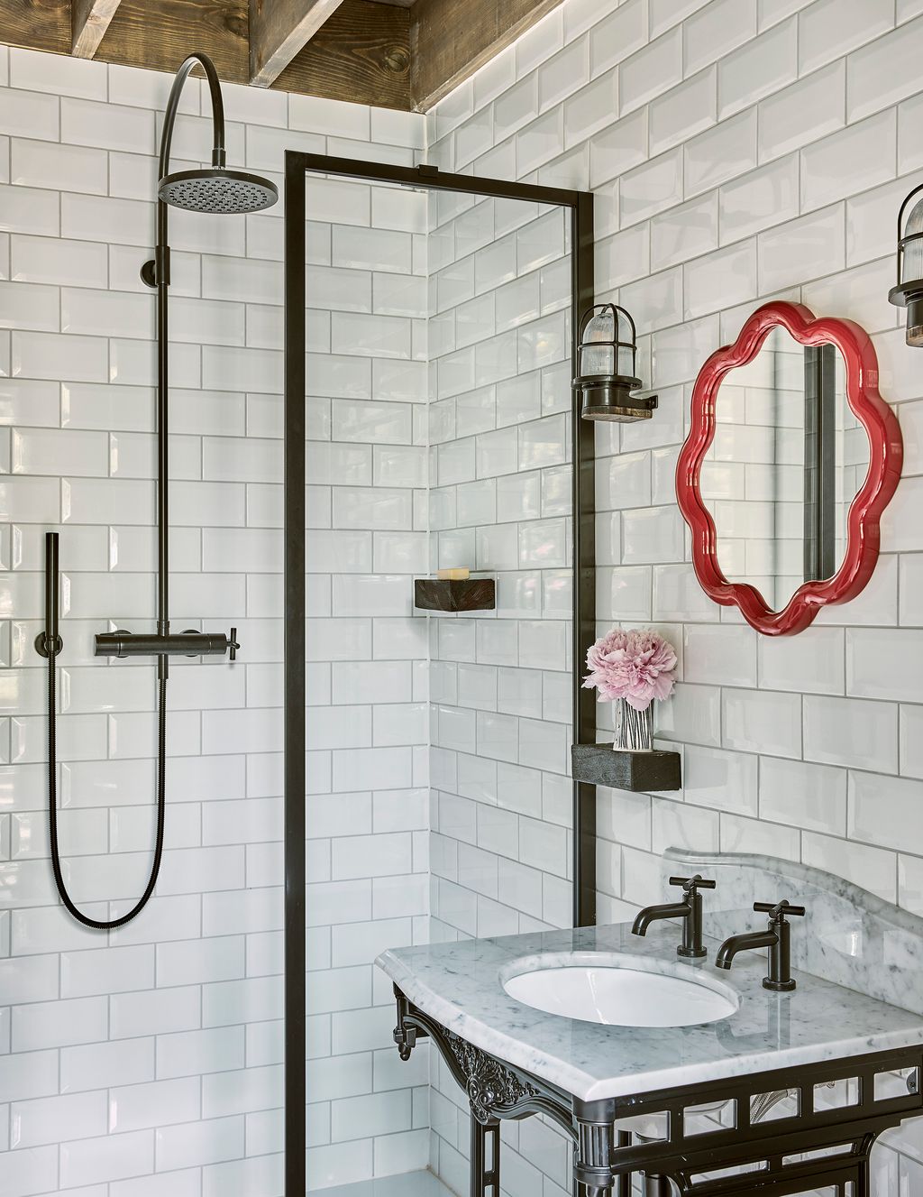 Image may contain Indoors Room Bathroom and Shower Faucet