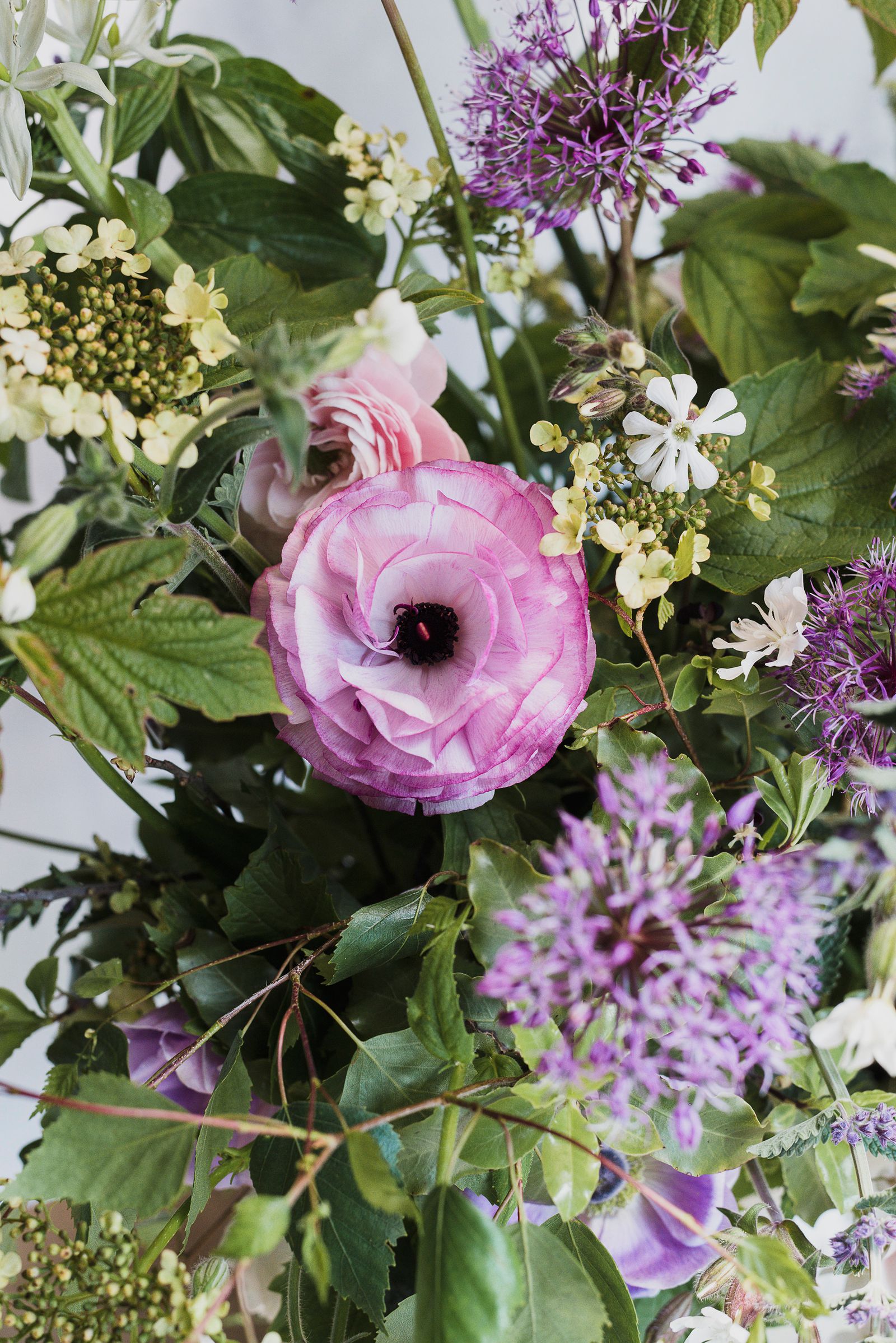 Varieties of ranunculus  make perfect spring focal flowers