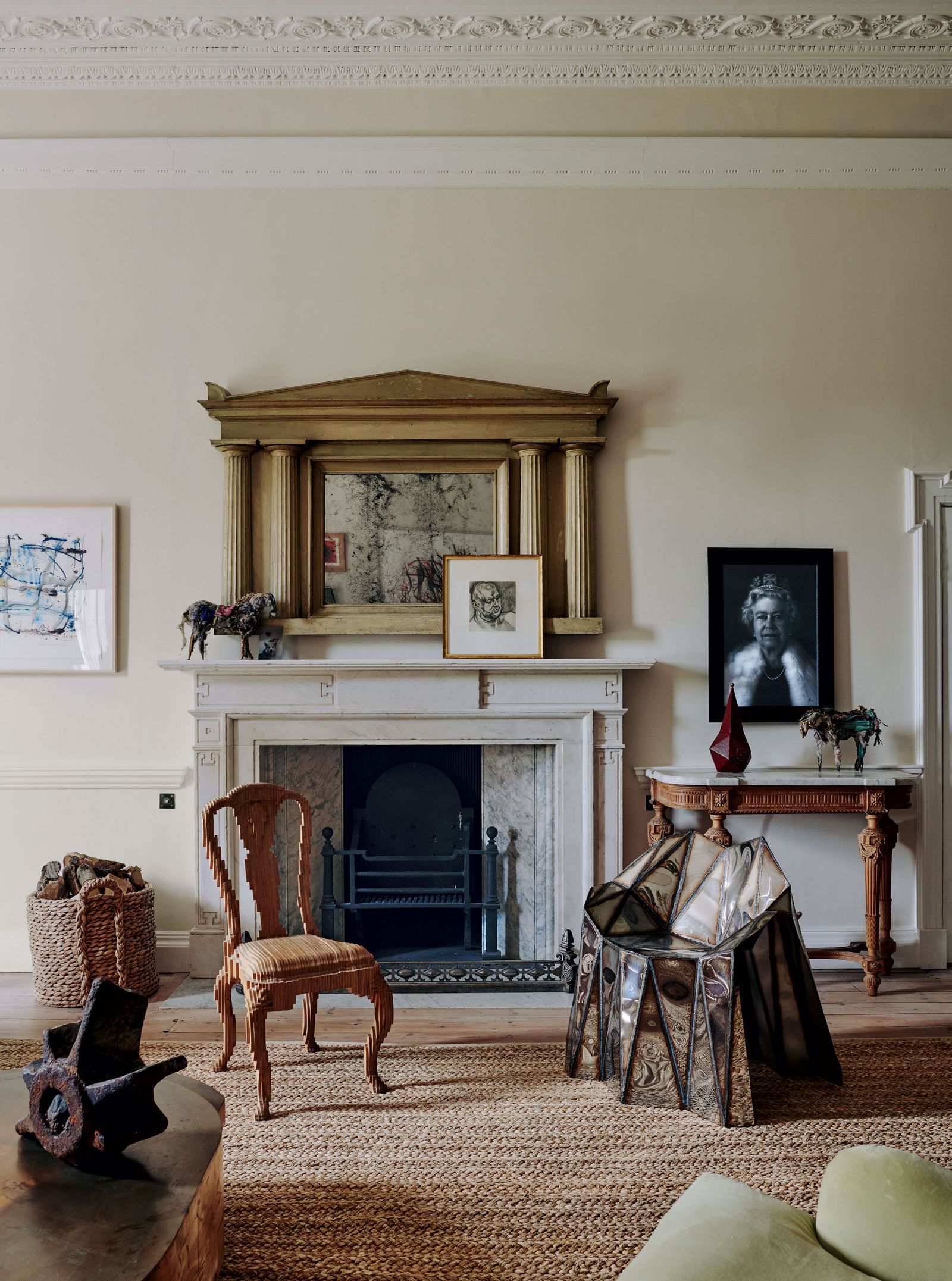 Image may contain Chris Levine Living Room Room Indoors Furniture Home Decor Interior Design Flooring and Human