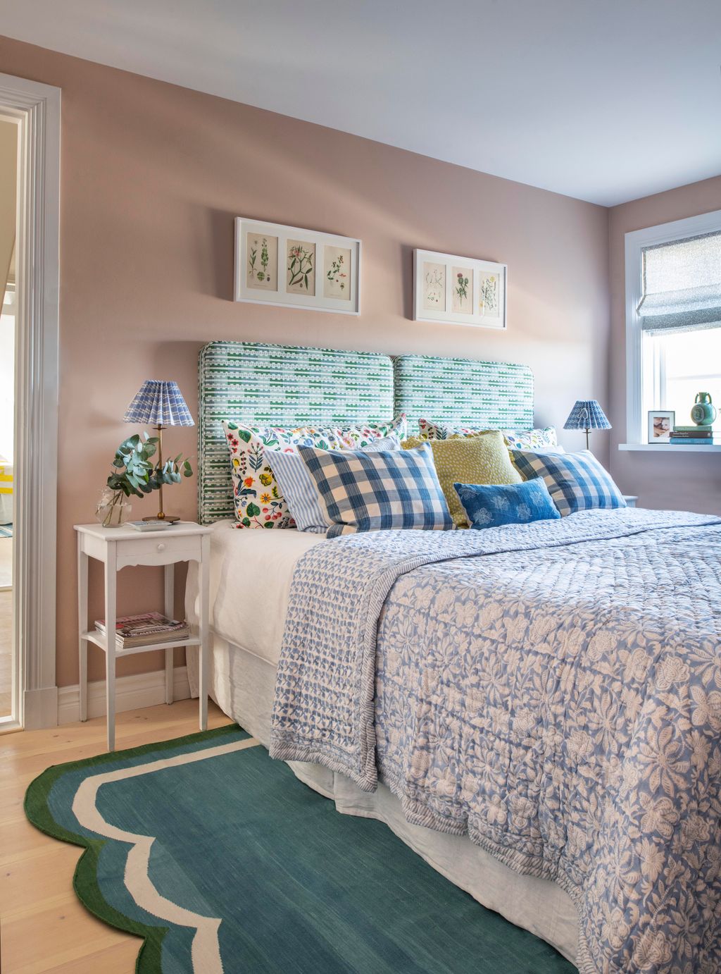 Image may contain Indoors Room Bedroom Home Decor Furniture Cushion Bed Rug and Interior Design