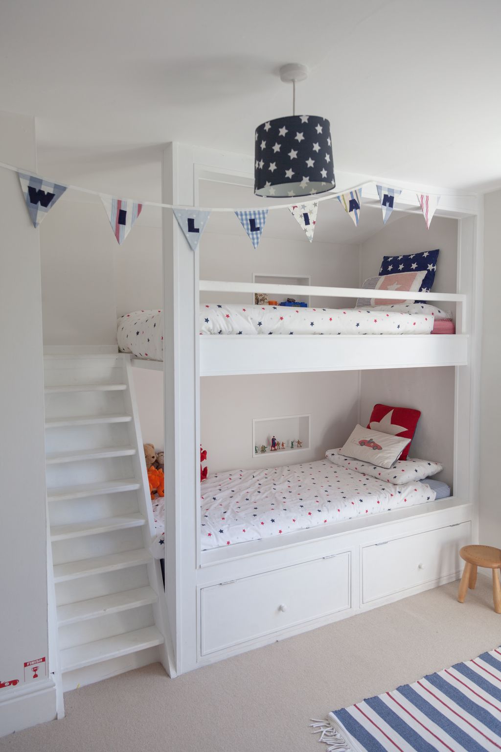 Image may contain Furniture Bed Bunk Bed Home Decor Interior Design Indoors Room Bedroom and Crib