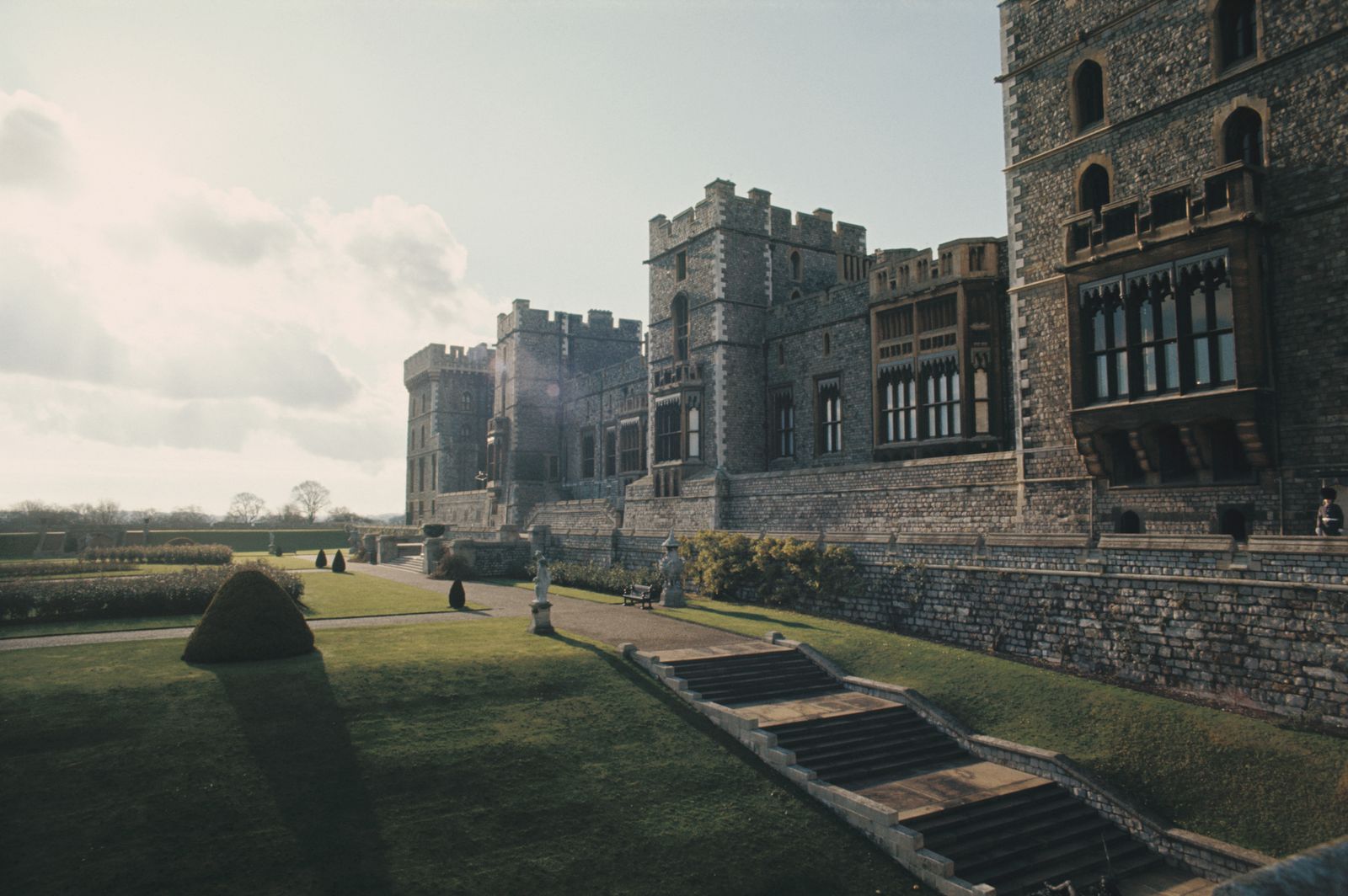 Image may contain Building Castle Architecture Plant Grass Fort Human and Person