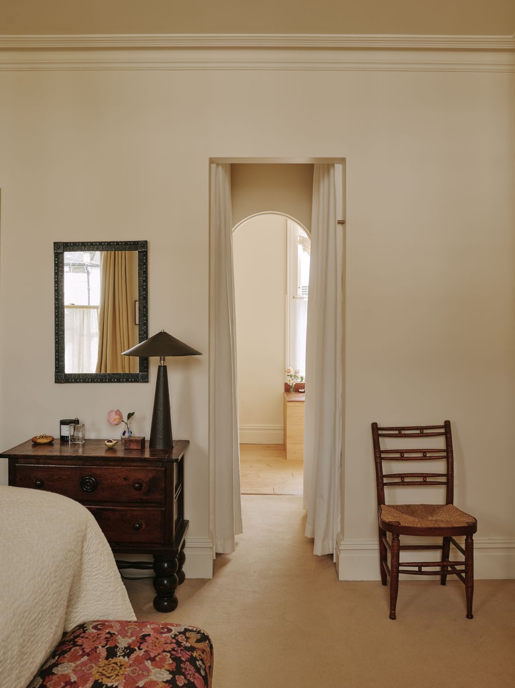 Image may contain Furniture Chair Wood Flooring Hardwood Floor Interior Design Indoors Room and Living Room