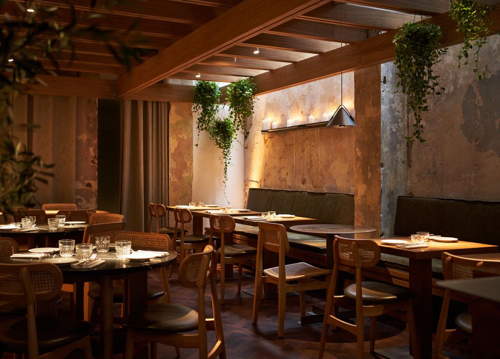 Image may contain Furniture Chair Restaurant Wood Cafeteria Cafe and Hardwood