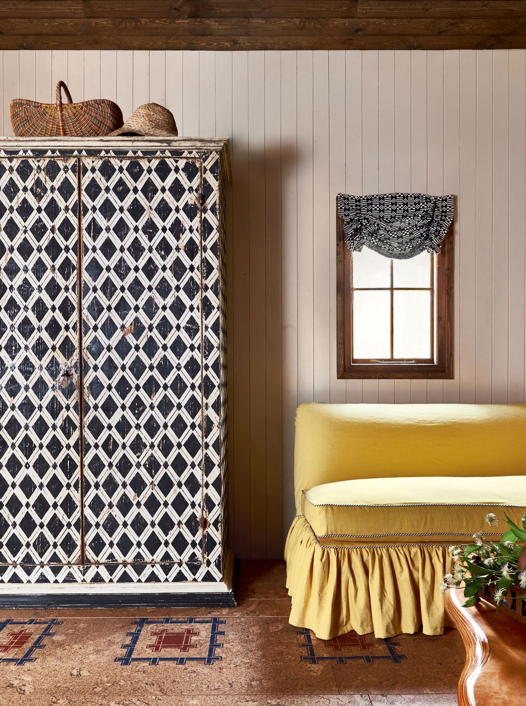 ‘House White 52 for 2.5 litres estate emulsion from Farrow  Ball.  Blind in ‘Wilson Embroidery  cotton 138 a metre from...