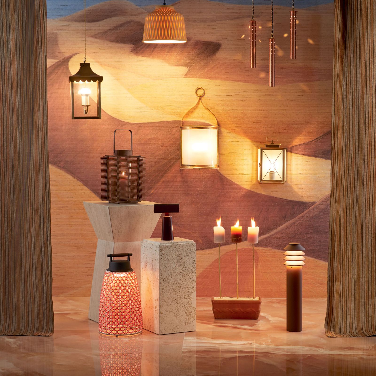 Stylish, useful garden lights for summer evenings