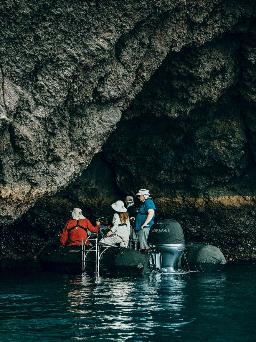 Image may contain Human Person Vehicle Transportation Watercraft Vessel Adventure Leisure Activities and Nature