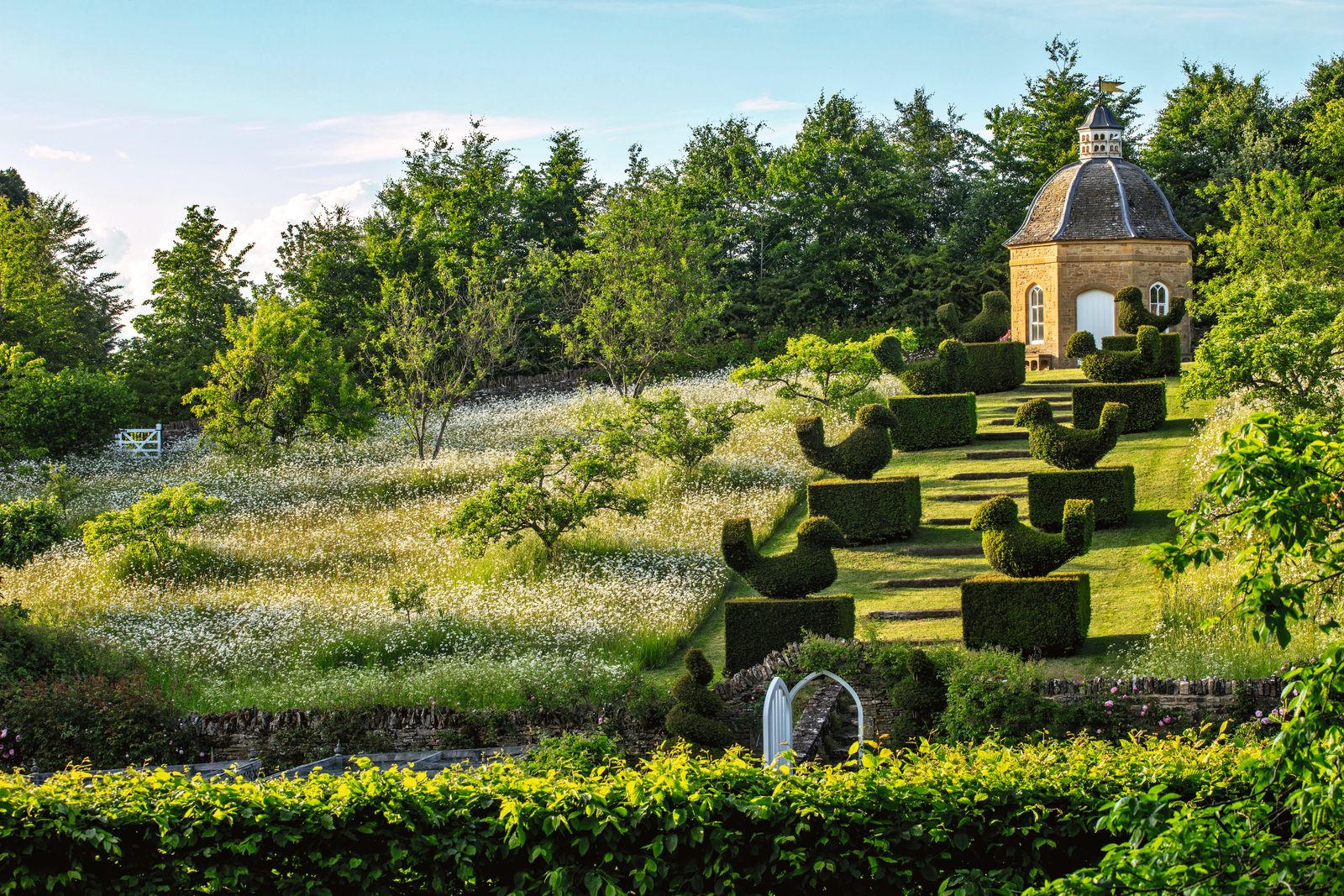 A view of Rockcliffe Garden in Gloucestershire