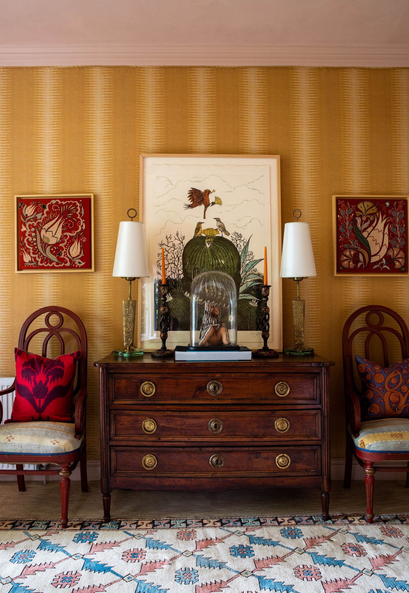 Working with the same client for the third time Lucy Cunningham carefully brought the historic magic back to Toad Hall...