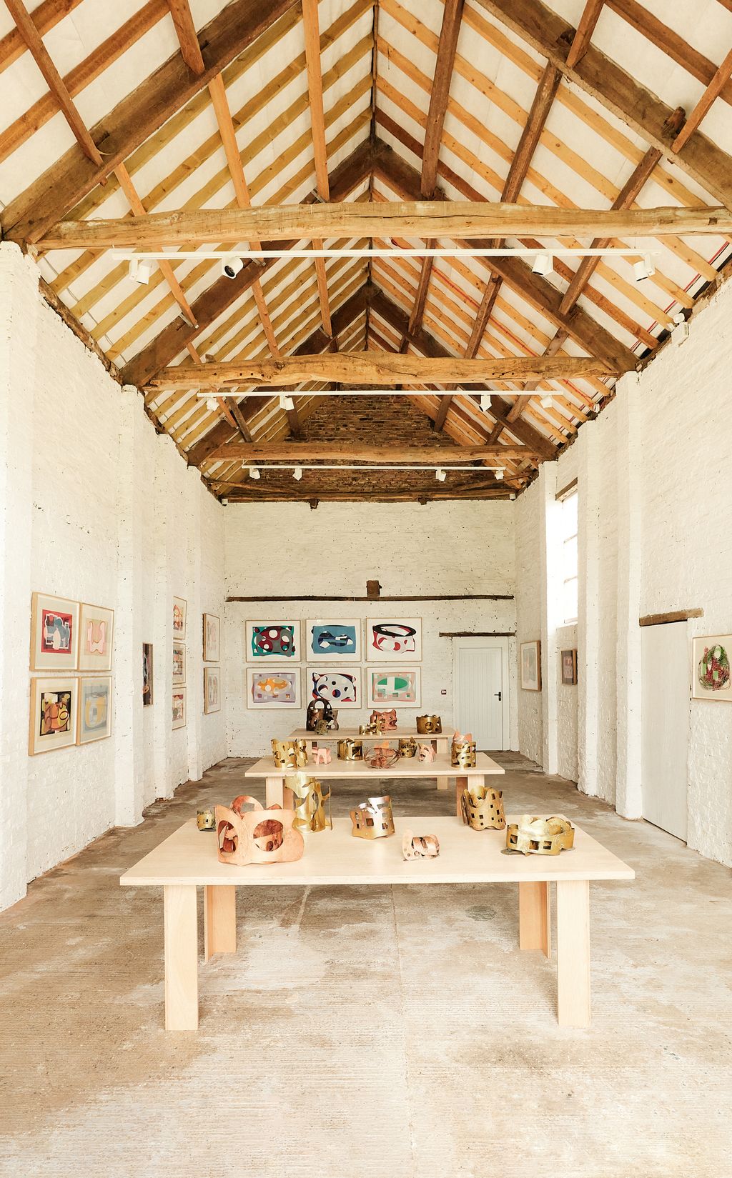 The gallerys recent exhibition of prints and sculptures by Jeff Lowe.