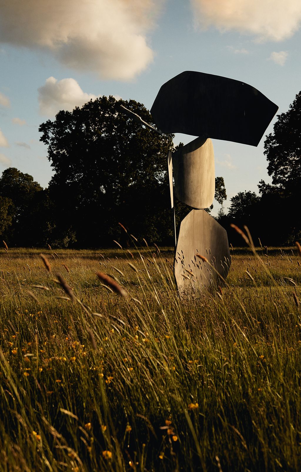 Galvanised steel Hornblower by Michael Lyons.
