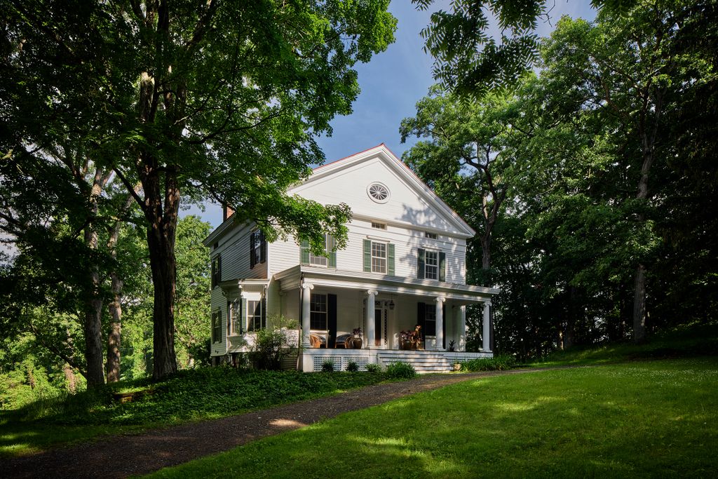 This Greek Revival home designed by Nina Garbiras  founder ofnbspFIG NYC  is on the New York State and National Register...