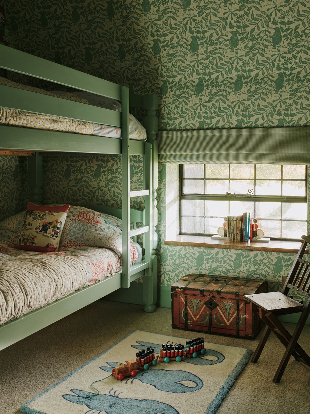 A childrens cottage bedroom is the perfect place for plenty of colour and pattern to inspire young imaginations. This...