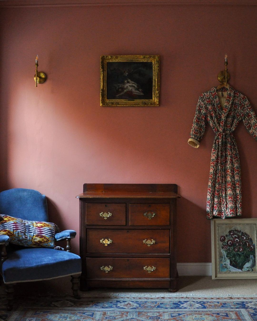 An interior in Catriona's folly in Sussex.