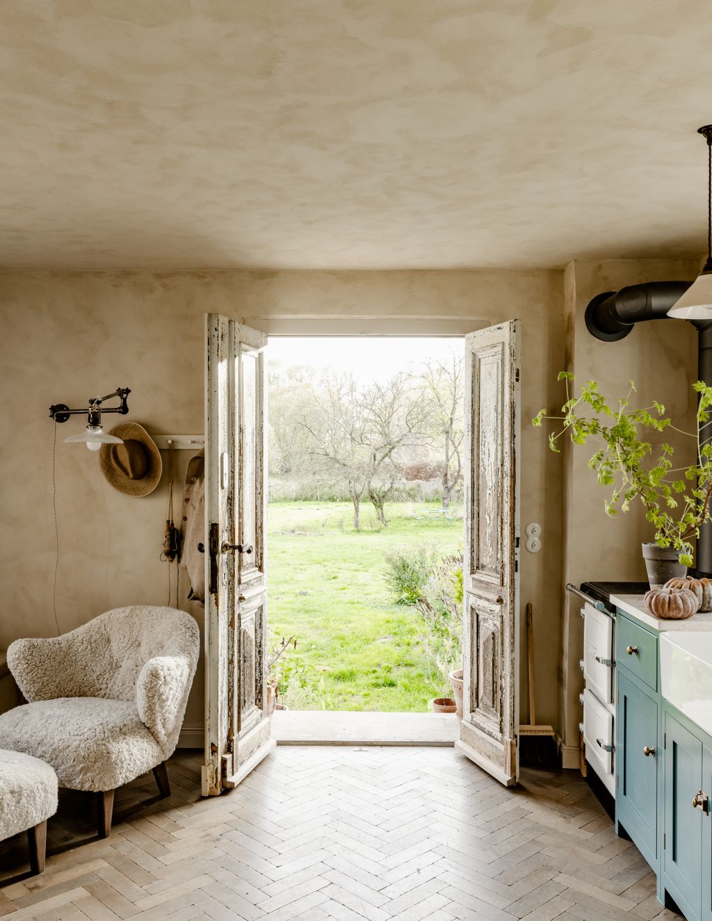 Laura and Nora also have a ‘garden kitchen downstairs which opens straight onto the outdoor space and is most often used...