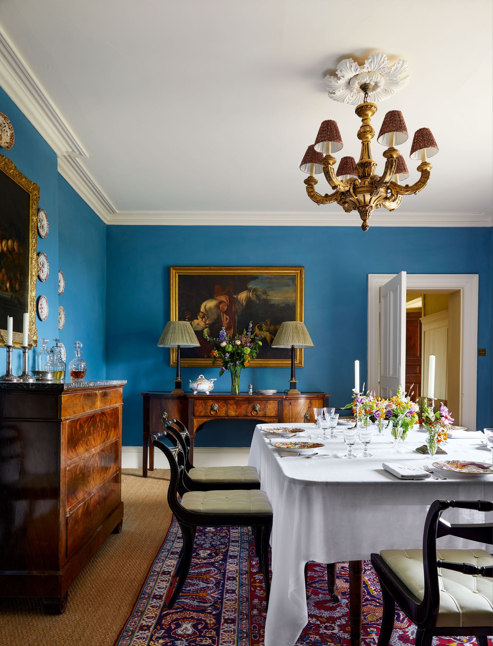 The dining room of the Norfolk house
