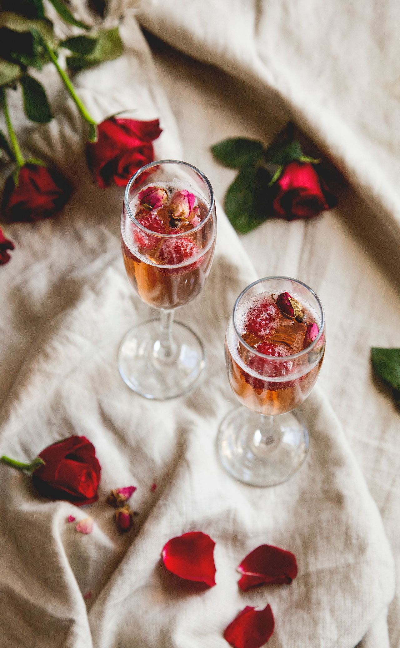 Raspberry rose Bellini