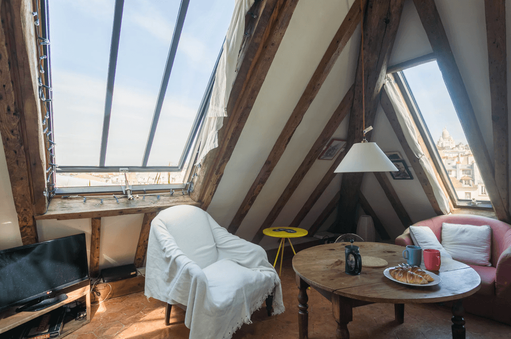 Those seeking to live out their la vie bohème dreams in a true Parisian chambre de bonne  must book this flat for their...