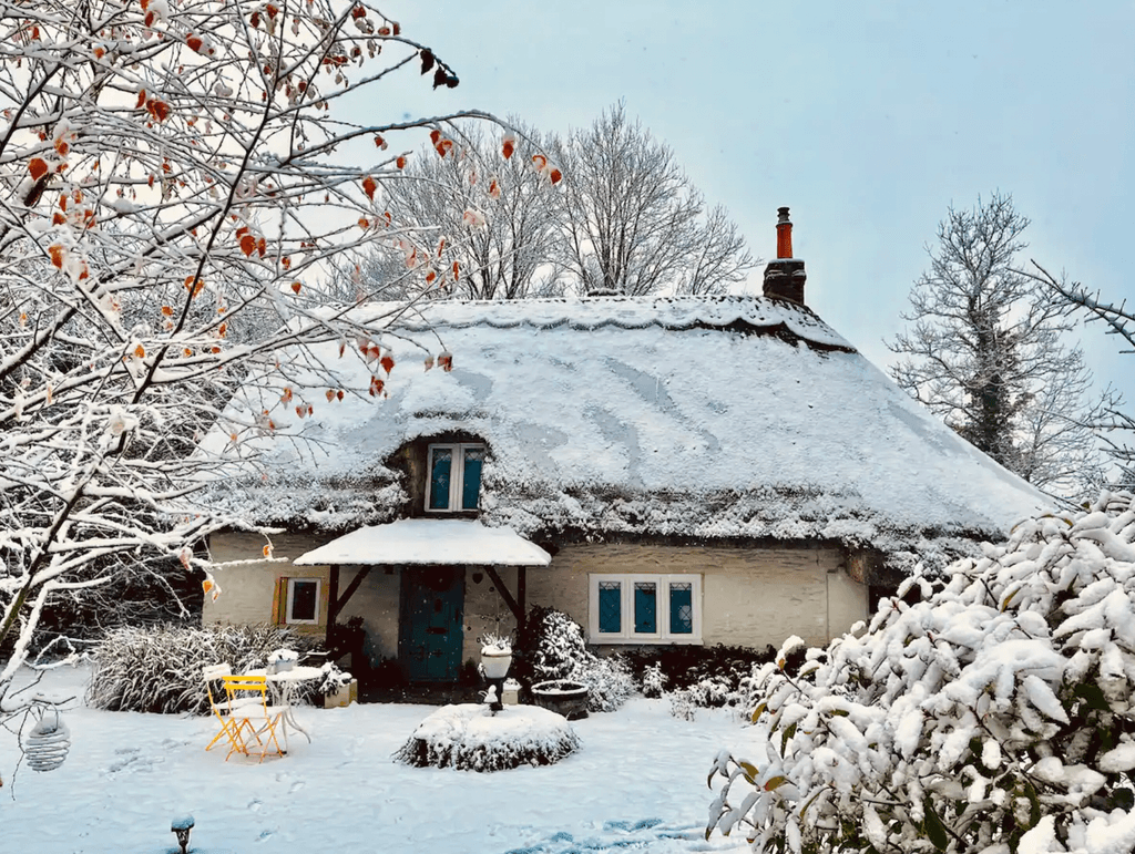 As if plucked from a Nancy Meyers film  this charming thatched cottage is perhaps one of the most romantic loveliest...