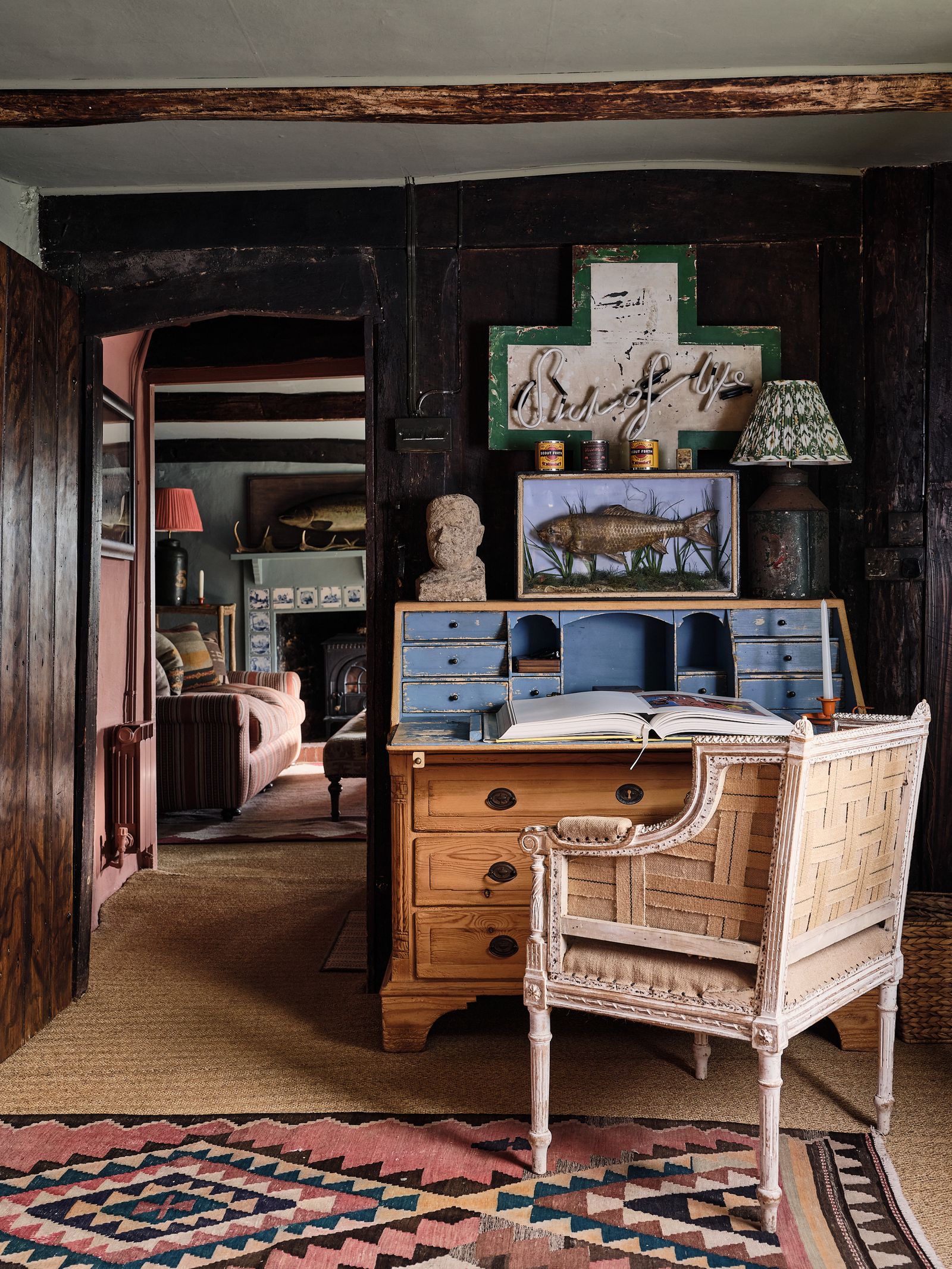 Interior designer Tom Cox's house in Devon.