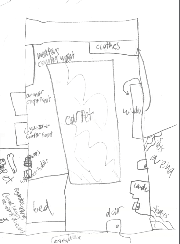 Tom's dream house is designed around his pet Giganotosaurus and includes a dinosaur arena