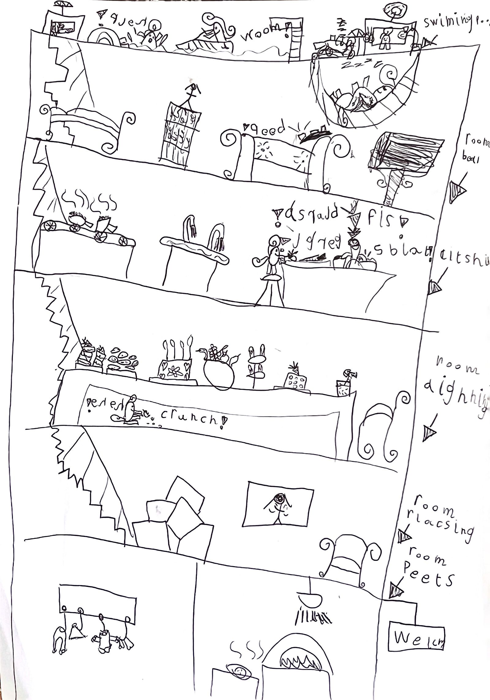 The pizza parlour and ongoing feast of cakes and juice in the kitchen means Lowri will never go hungry