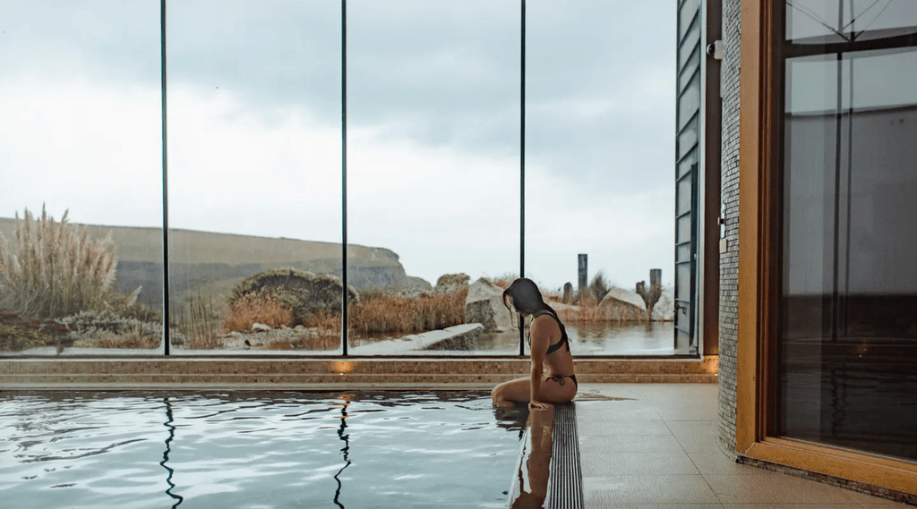 Smug in its clifftop perch overlooking Mawgan Porths golden sand on the north Cornish coast The Scarlet is an adultonly...