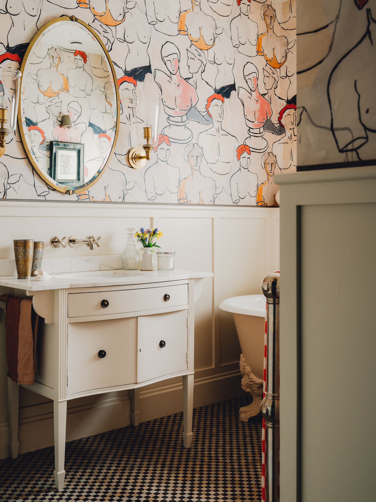 Katie Glaister's bathroom at home.